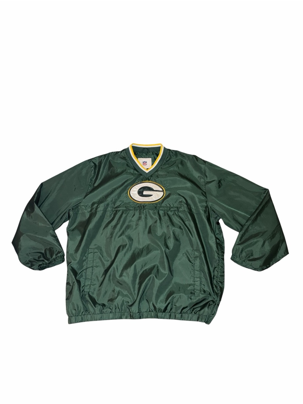EUC Vintage 🏈 90s Green Bay Packers NFL Football Windbreaker Pullover Jacket XL